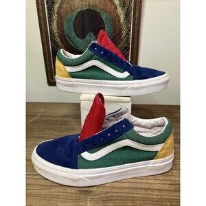 Vans Unisex Old Skool Yacht Club Skate Shoes Color Block Suede Canvas 4 Mens